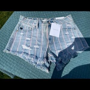 Kancan striped shorts size small